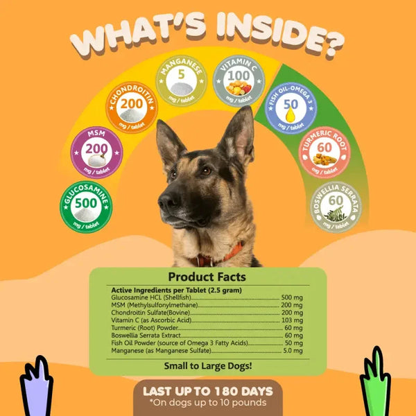 Hip And Joint Supplement For Dogs - Pet Vitamins