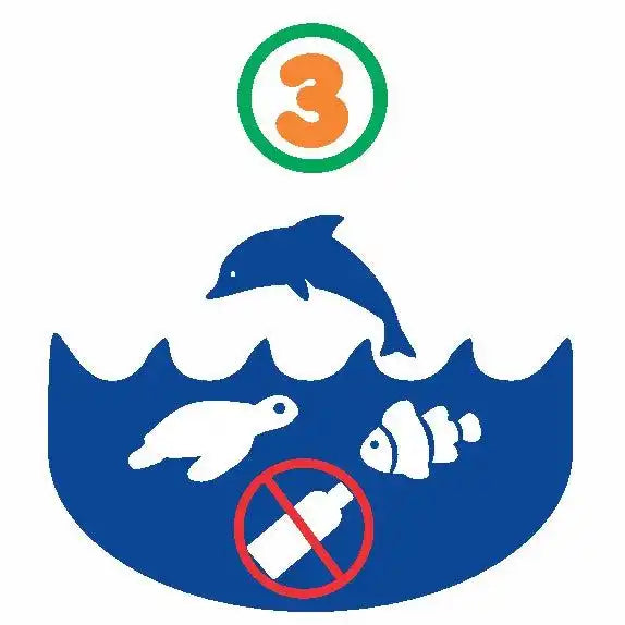 Marine life protection symbol.