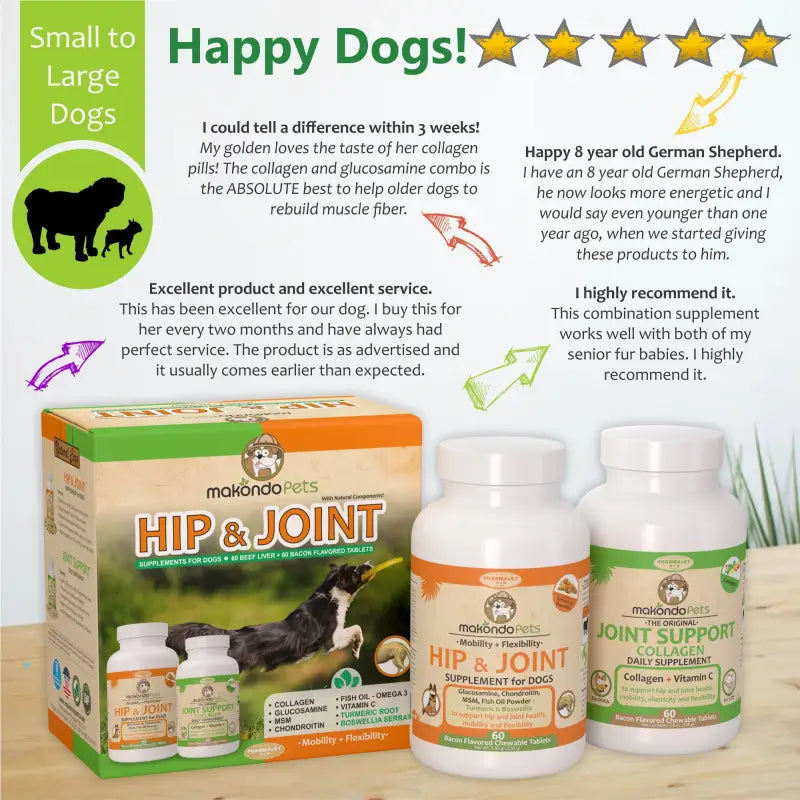 Hip & Joint Supplements Pack for Dogs - Supplement