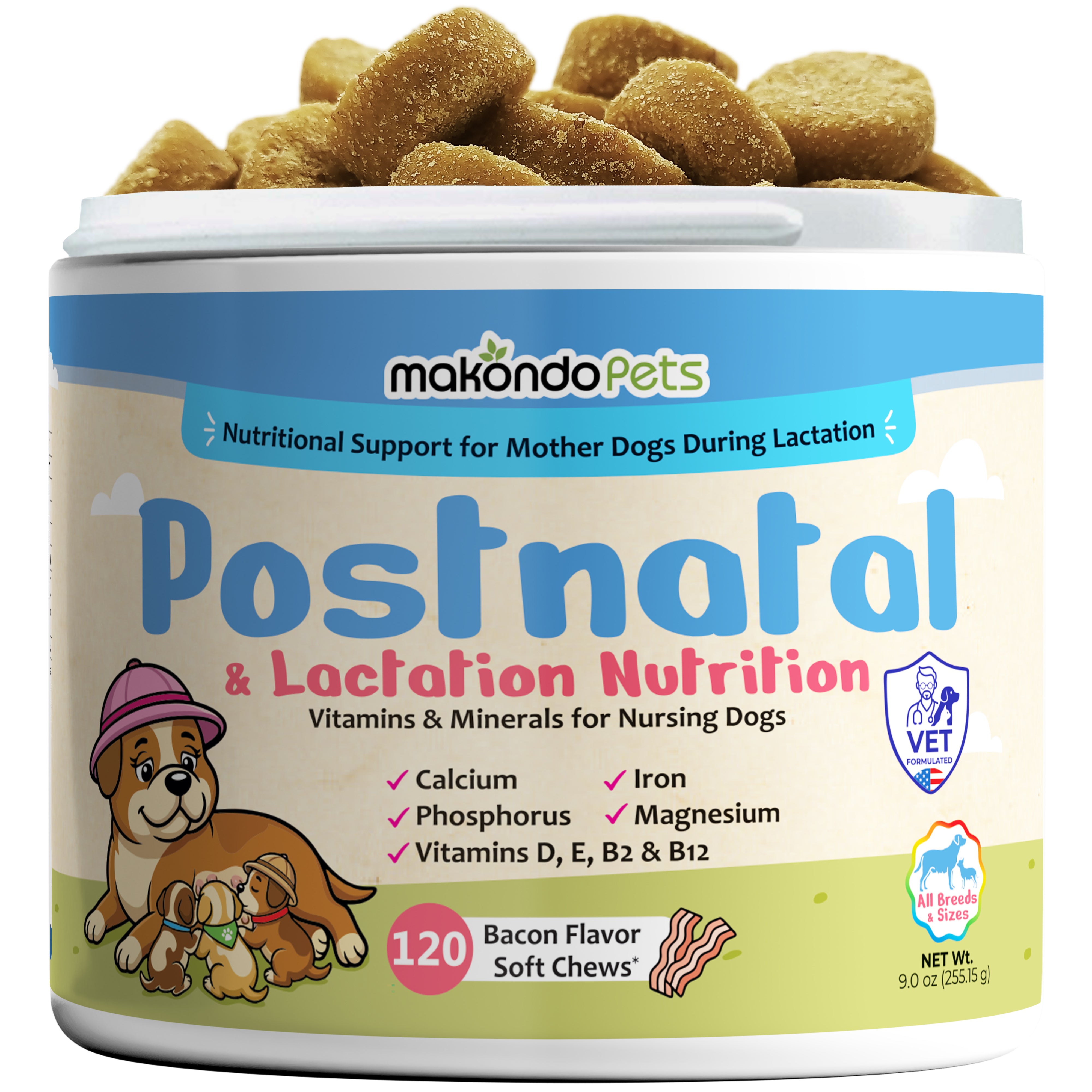 Dog Postnatal & Lactation Nutrition | 120 Soft Chews