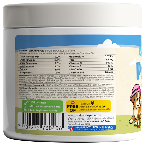 Dog Postnatal & Lactation Nutrition | 120 Soft Chews | Breeders