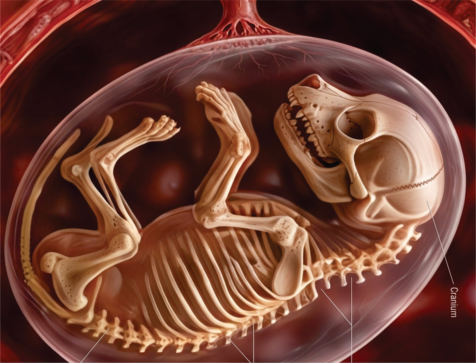 Pregnant dog resting during the final weeks before whelping