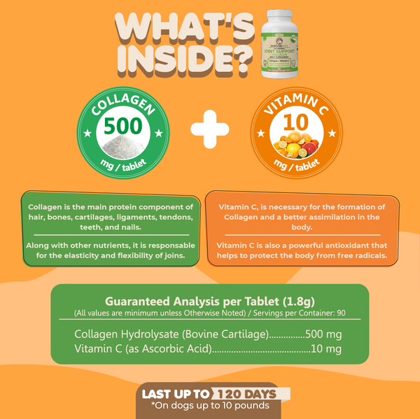 Collagen for Dogs and Cats. 60 Tabs