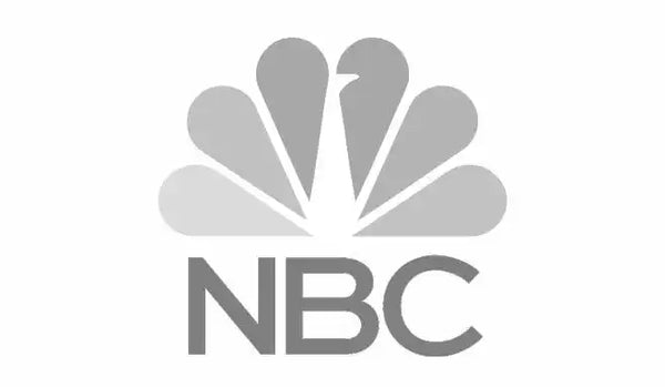 Gray NBC peacock logo.