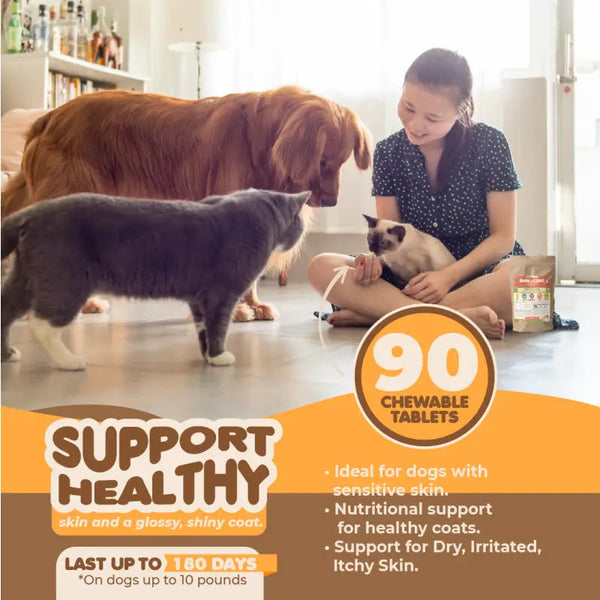 Skin And Coat Supplementfor Dogs & Cats - Pet Vitamins