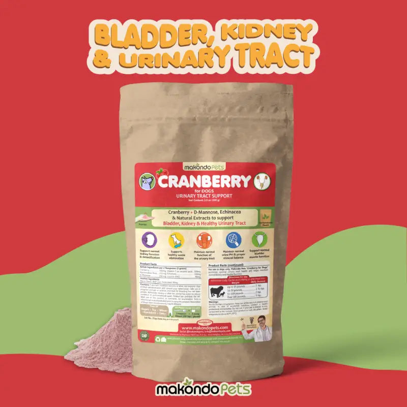 Cranberry For Dogs. Urinary Tract Support - Pet Vitamins