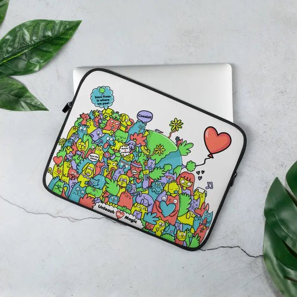 Doodle Laptop Sleeve 13 and 15
