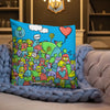 Doodles Premium Pillow 18 and 22 - 22″×22″