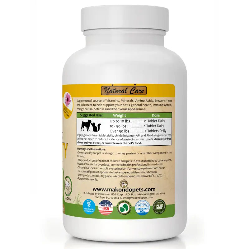 Immune System Booster for Dogs and Cats - Makondo Pets